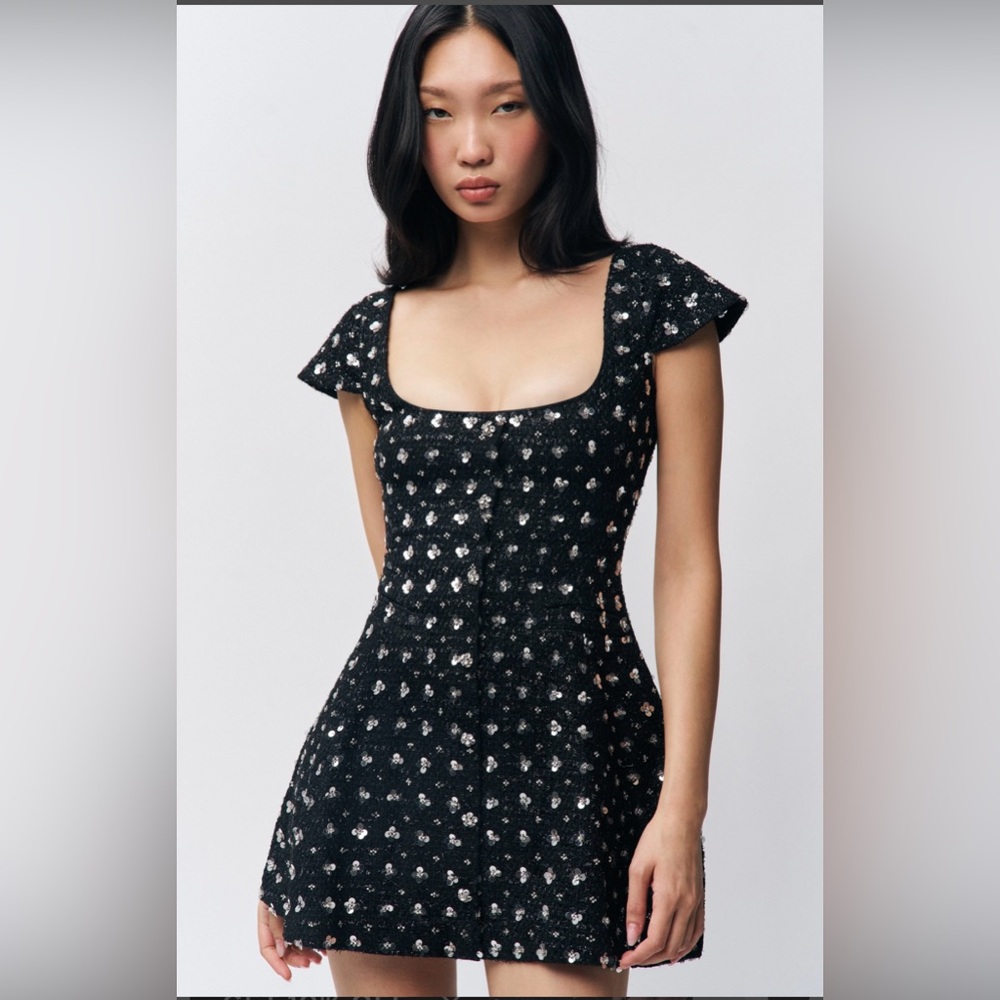 NWT - Danielle Guizio Shiloh Tweed Mini Dress